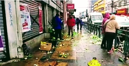 Represión de hortaliceras en Temuco Represión de hortaliceras en Temuco