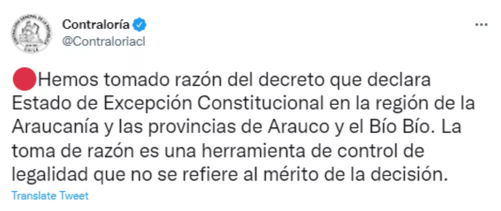 Contraloría y Fuerzas Armadas