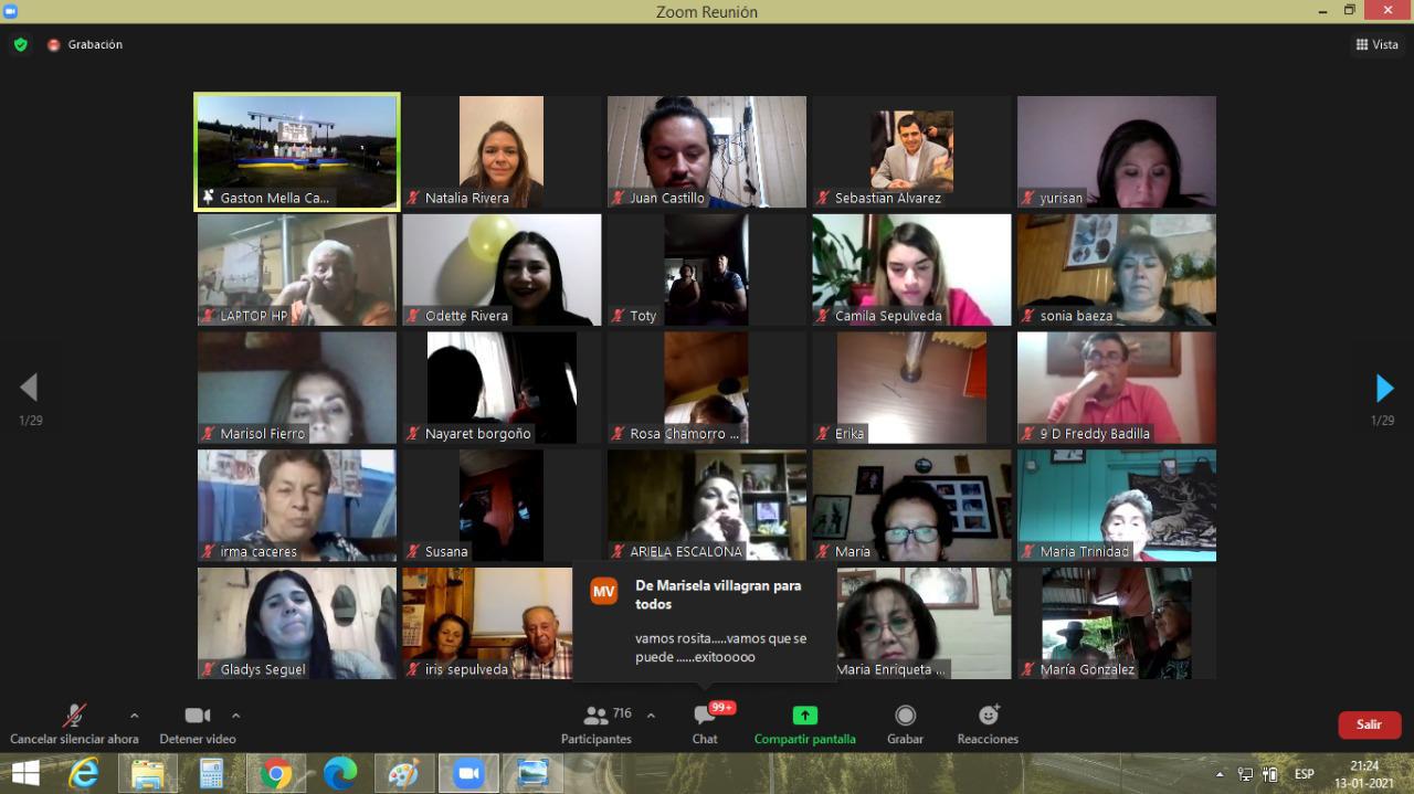 Lanzamiento Los Sauces Zoom