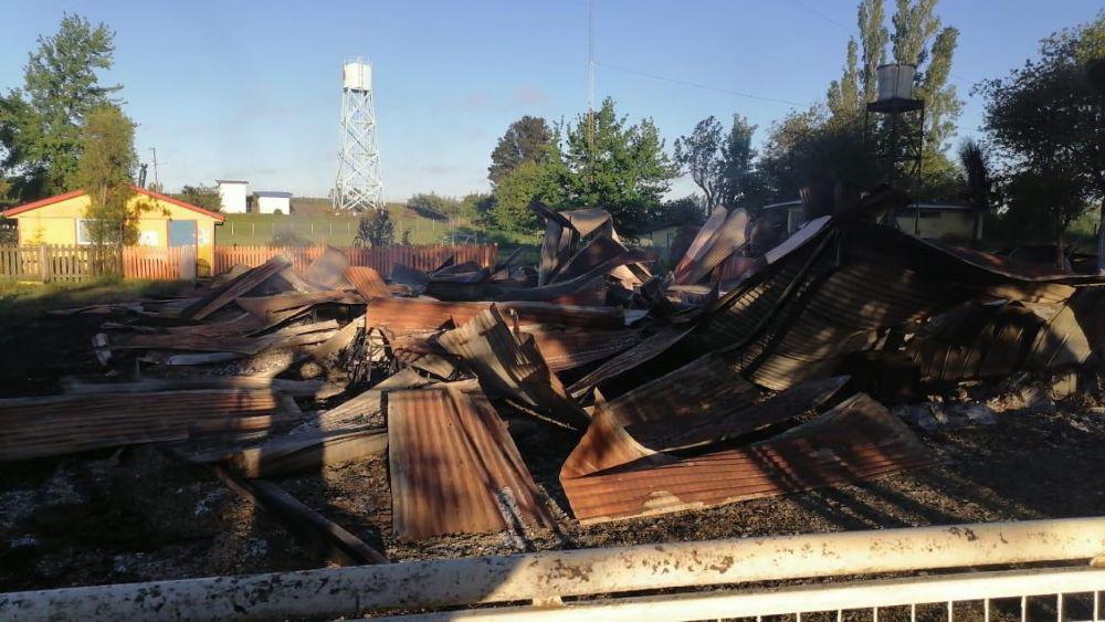 Escuela Rural quemada en Lautaro