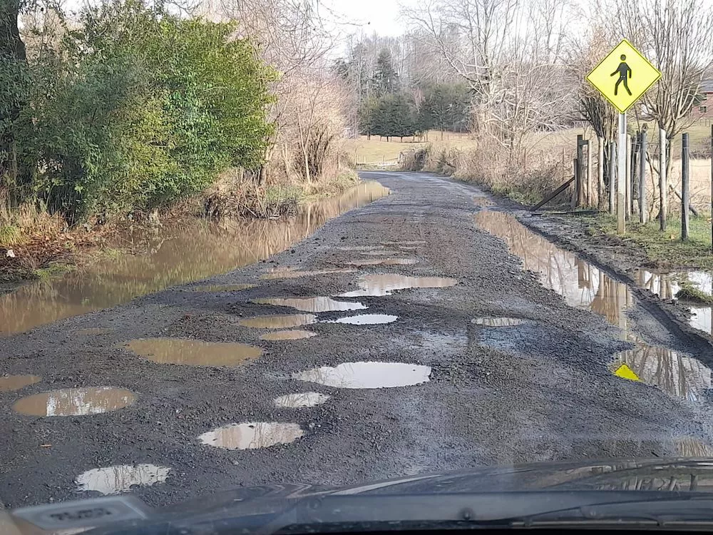 Caminos mal cuidados Pucon 2