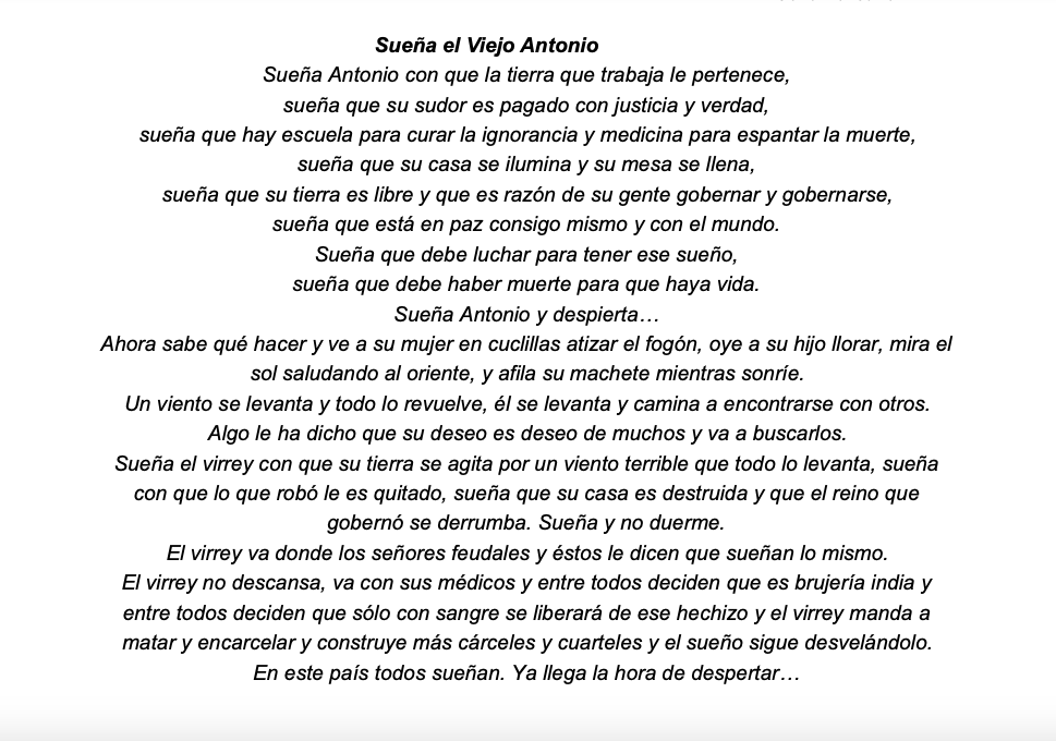 Cuento original del "Viejo Antonio" 