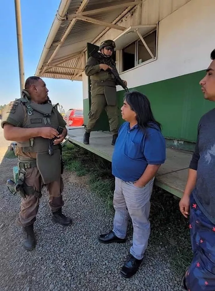 Lonco Victor Queipu en COP Pailahuque