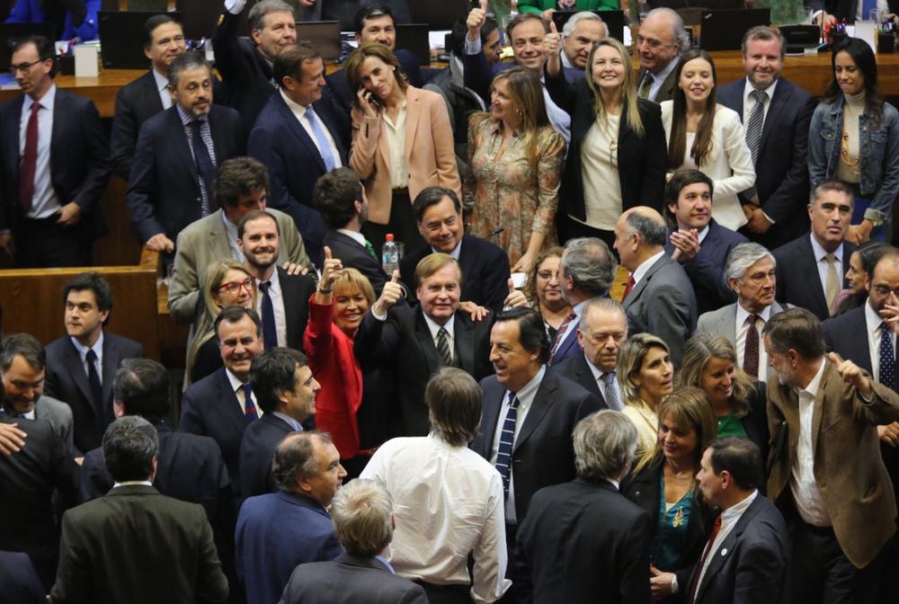 Ministra Cubillos en votacioĚn