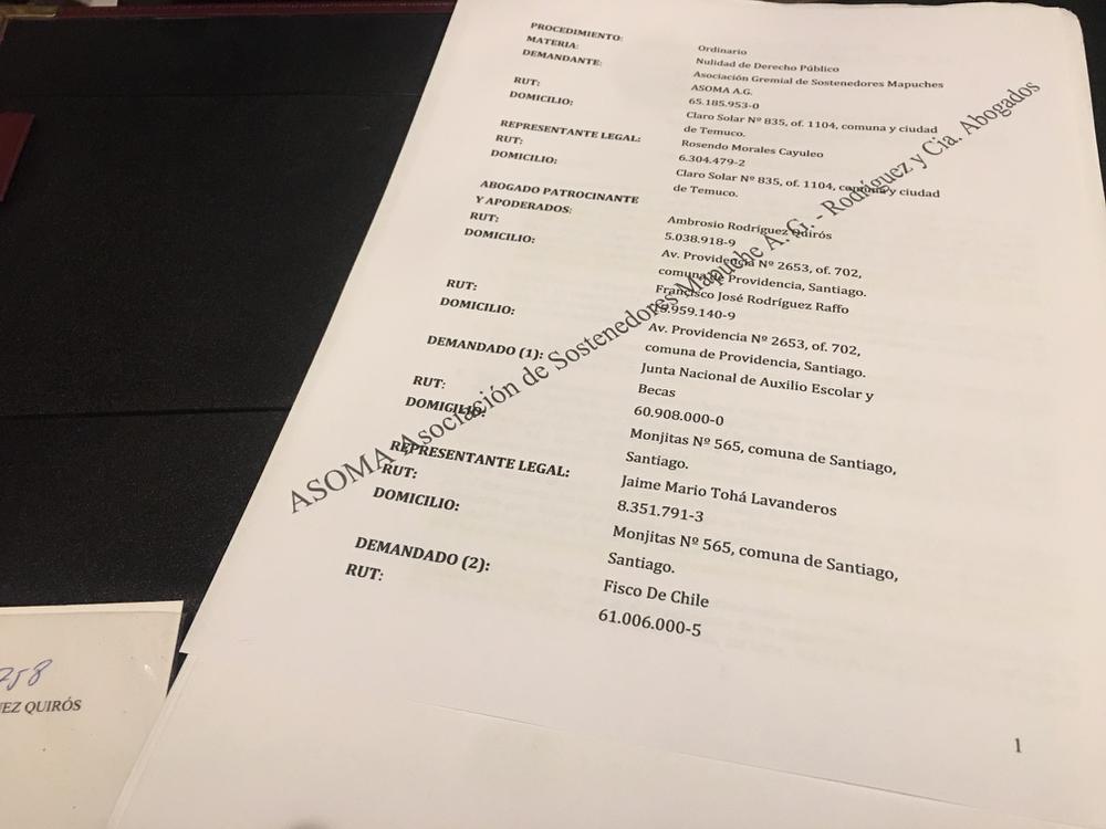 Demanda ASOMA contra JUNAEB 