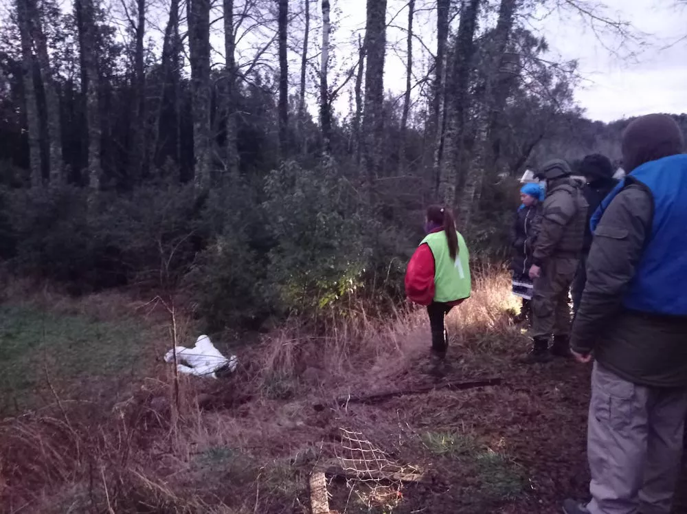 Lugar donde cae Eloy Alarcon - fotografia AraucaniaDiario