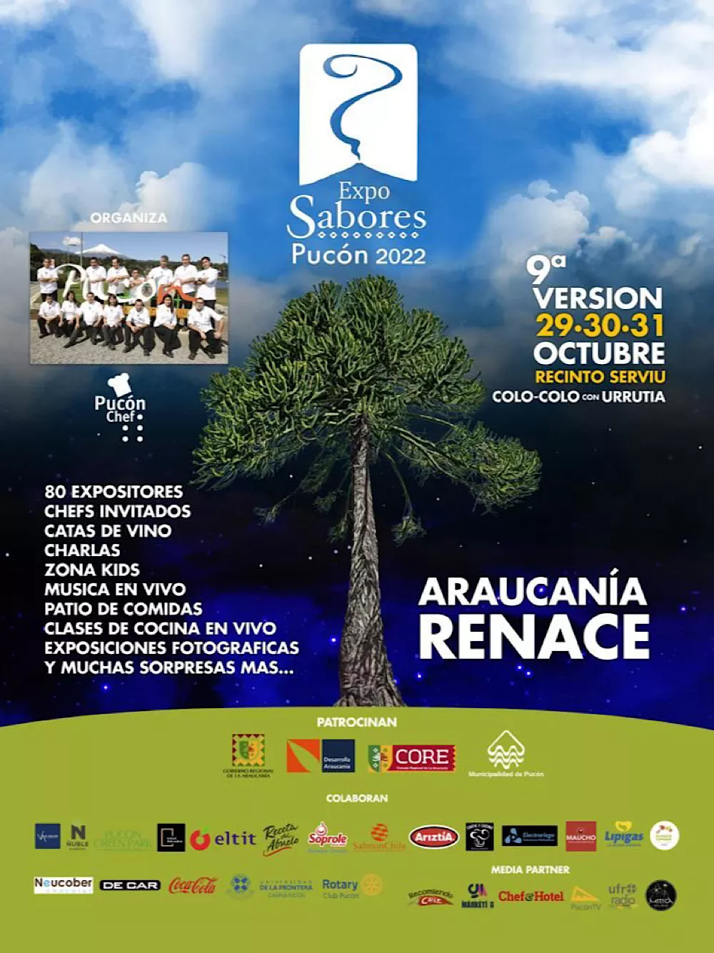 Afiche expo sabores pucon