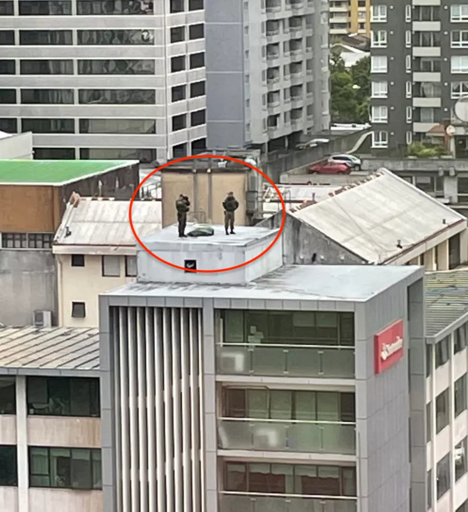 Francotiradores en techos de Temuco 2