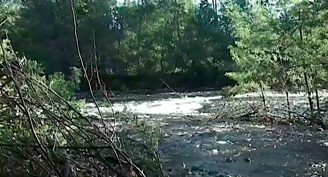 Río cercano al lugar del secuestro