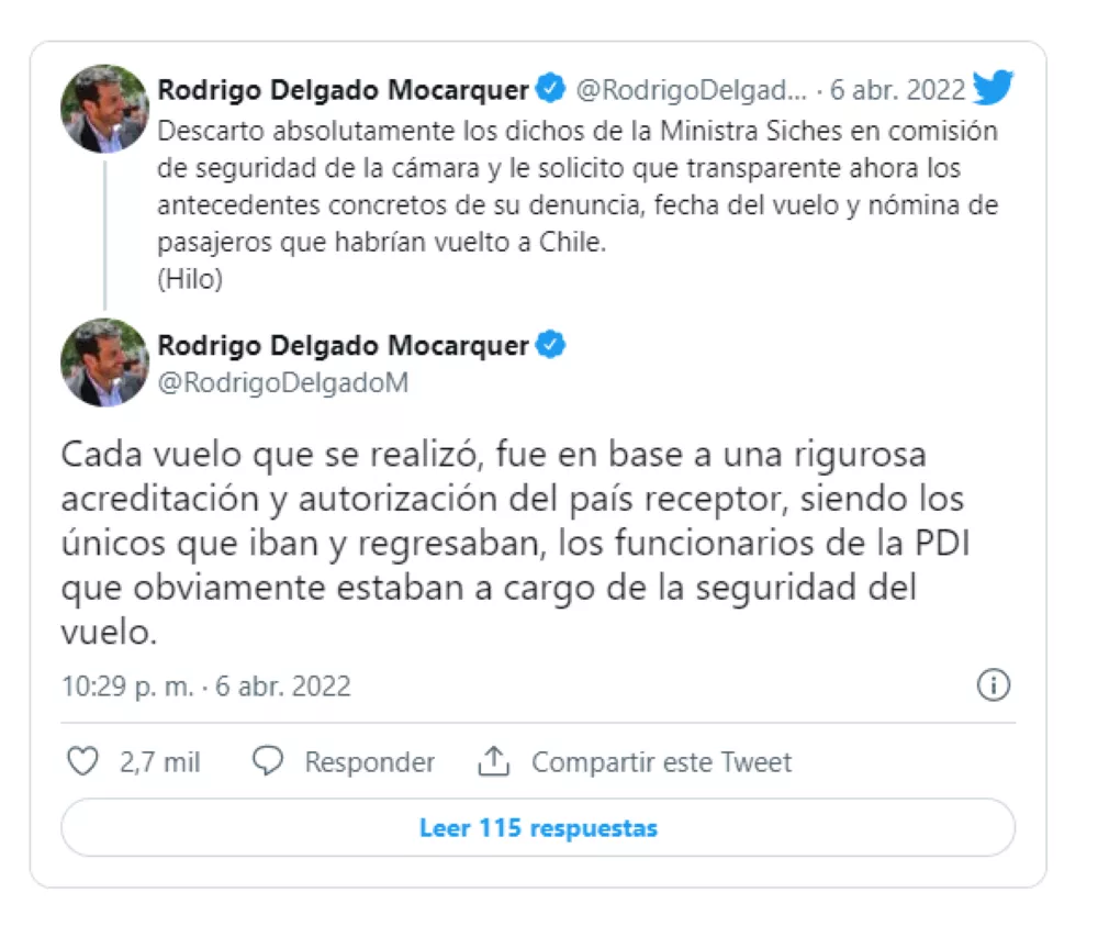Reacciones Delgado por dichos de Siches