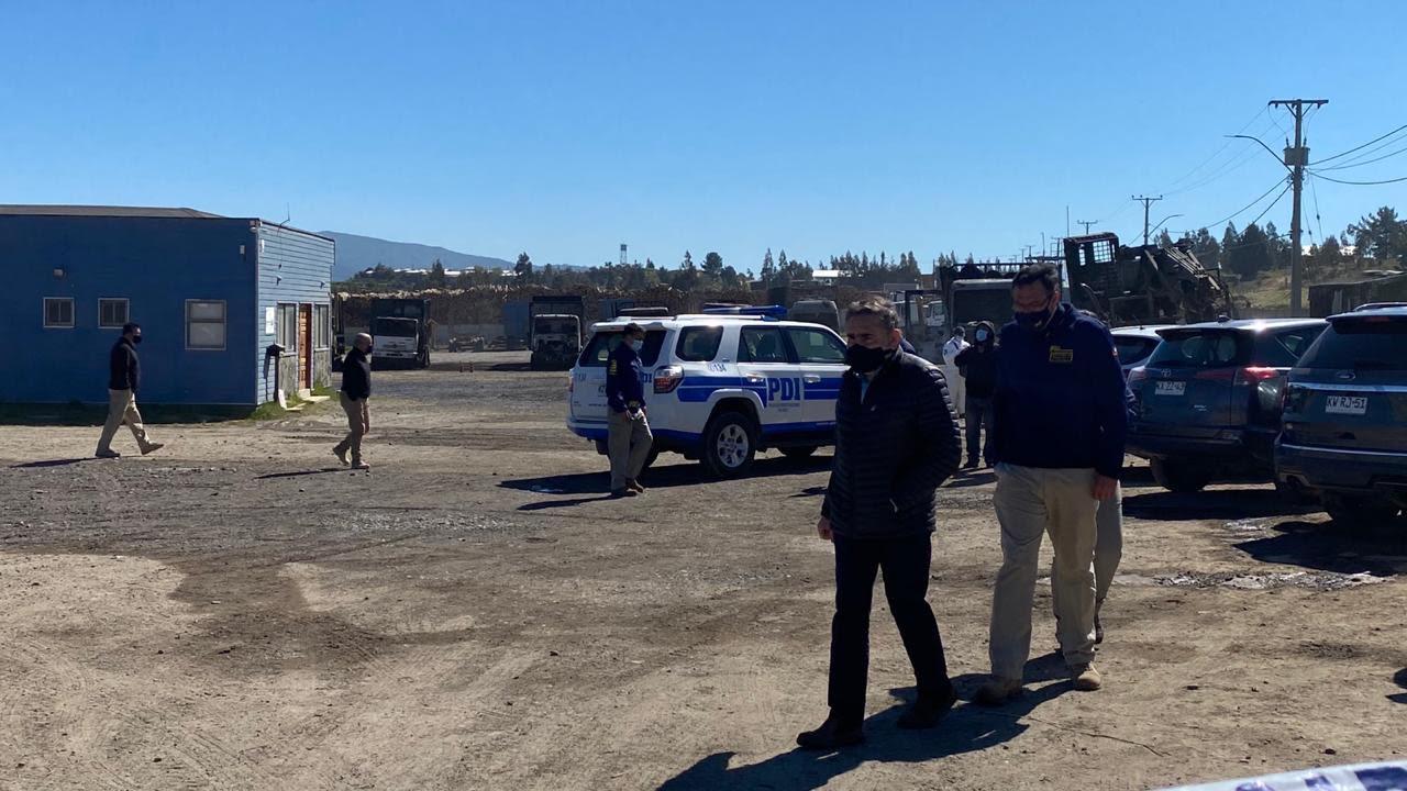 Víctor Manoli en atentado de Angol. 