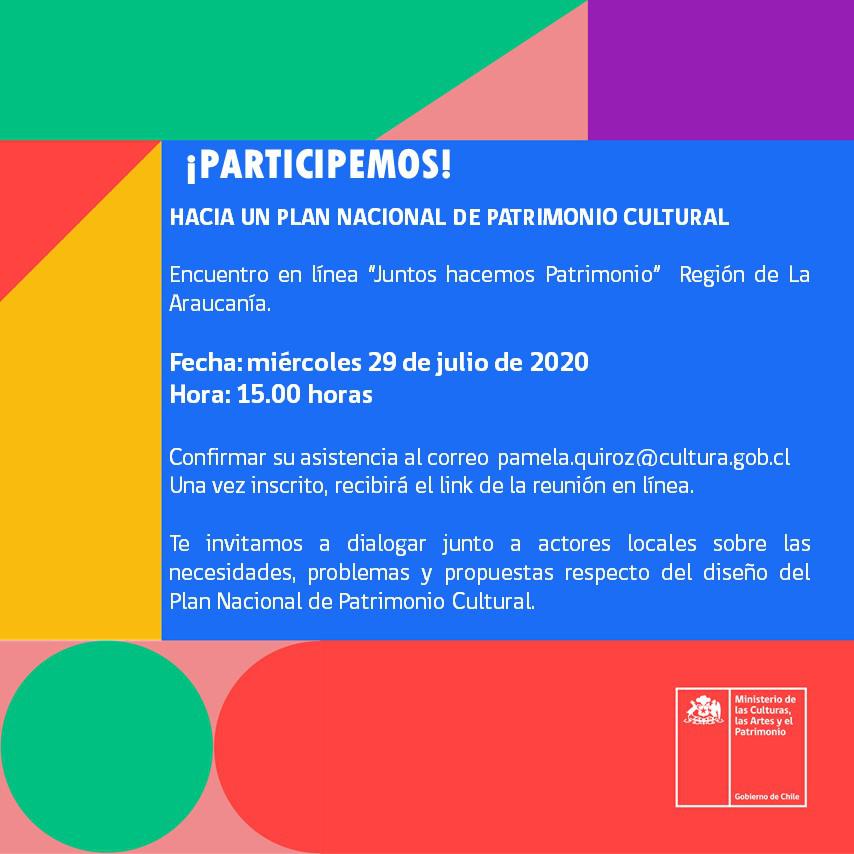 Plan Nacional de Patrimonio Cultural. 