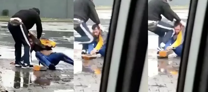 Hombre Copec Golpiza 1