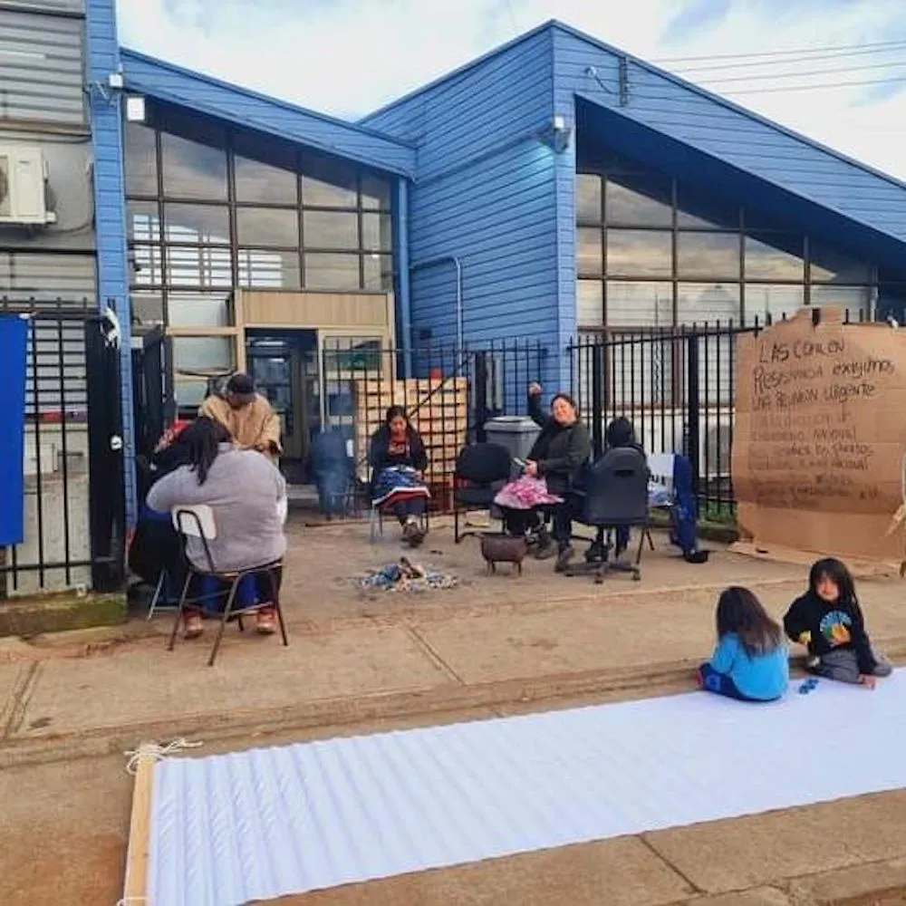 Toma municipalidad de Ercilla