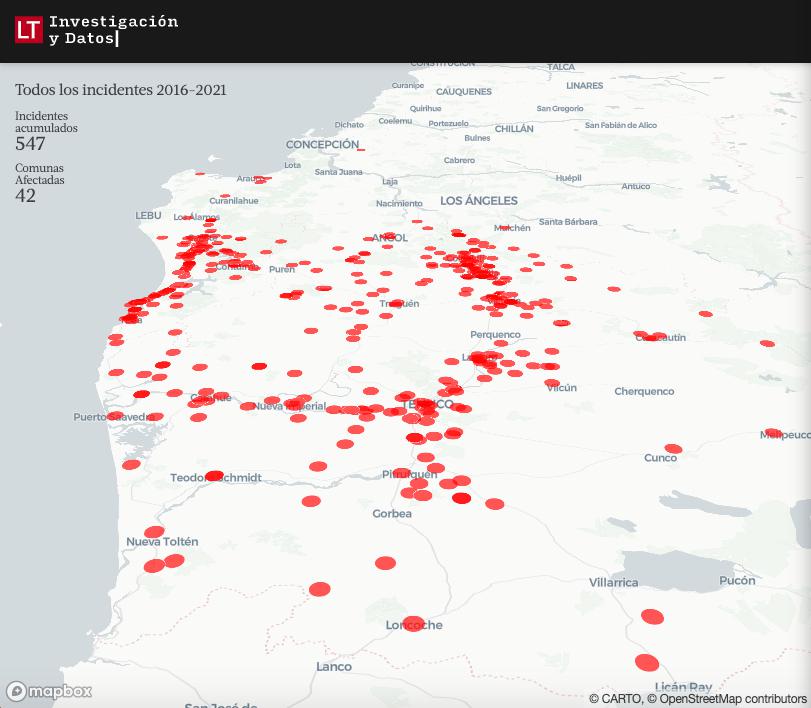 Mapa Interactivo La Tercera