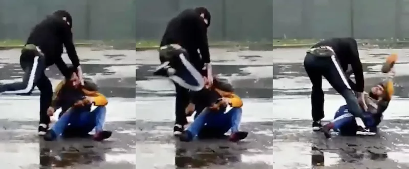 Hombre Golpiza Copec 2