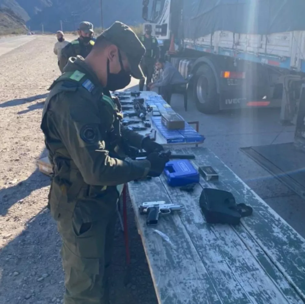 Incautación de armas en Mendoza
