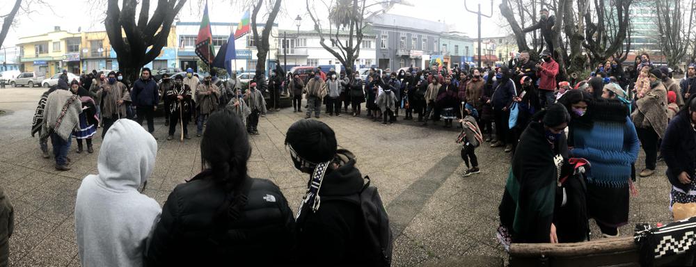 Marcha por "infancia mapuche libre". Marcha por "infancia mapuche libre".