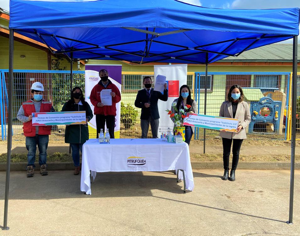 Entrega de recursos Junji Araucanía. 