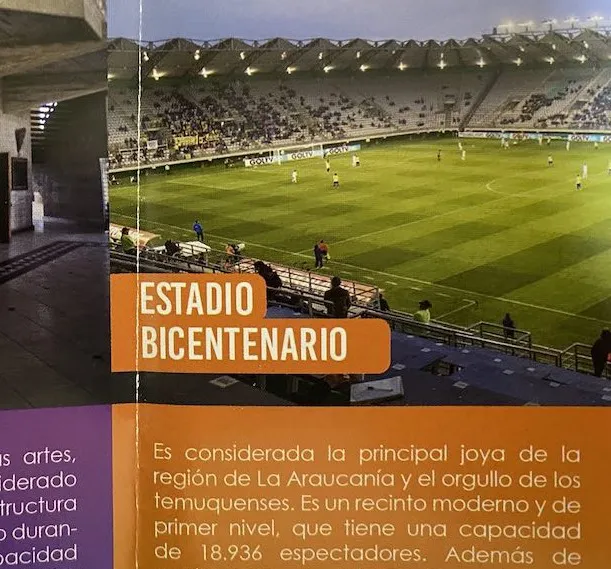 Estadio German Becker - folleto municipal