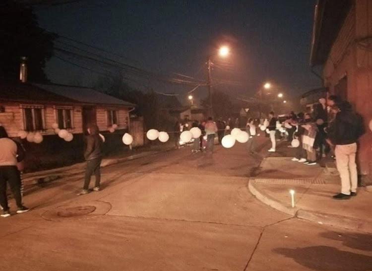 Vecinos de calle Bérgamo. 