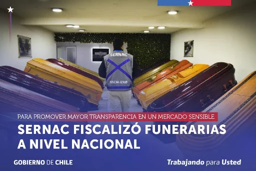 13.08.26 SERNAC Fiscalizó Funerarias