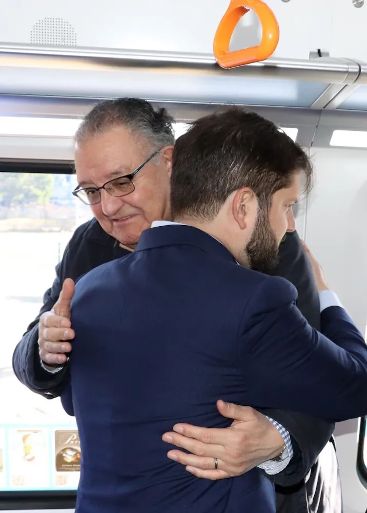 Boric y Huenchumilla en Pitrufquen