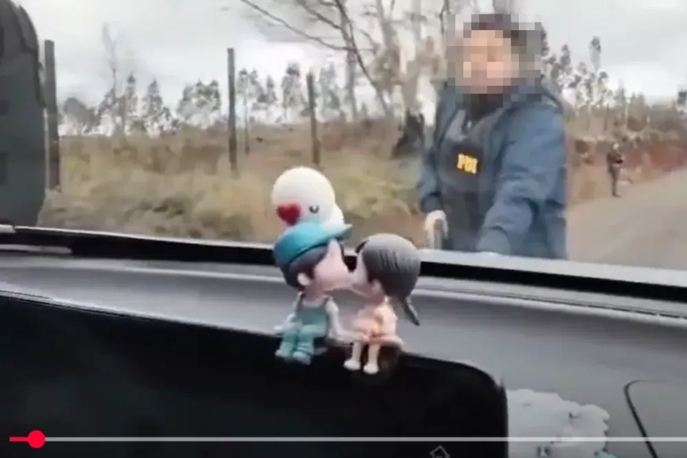 Detencion lonco Juan Pichun frente a sus hijos