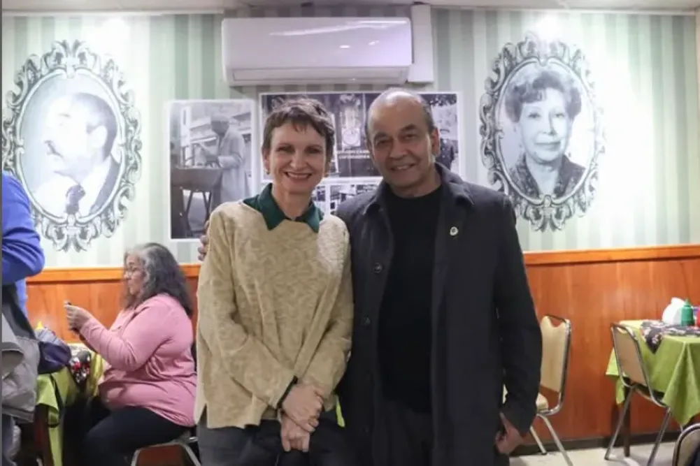 Carolina Toha con Ricardo Celis
