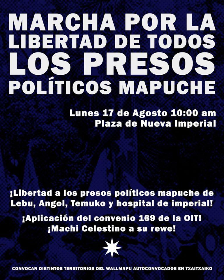 Convocatoria a marcha en Nueva Imperial