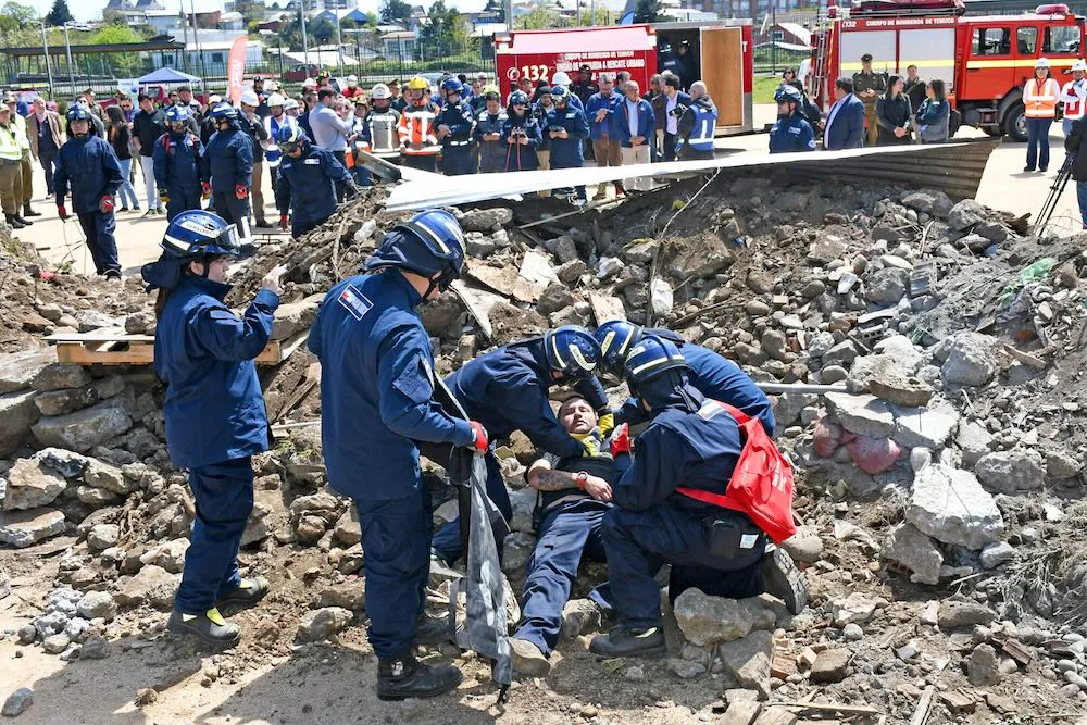 Mega Simulacro de Terremoto  8.5 en Temuco