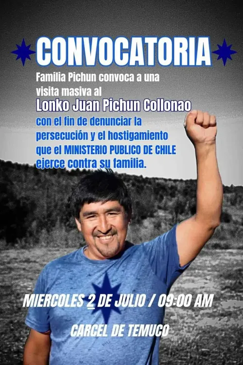 Flyer apoyo Juan Pichun