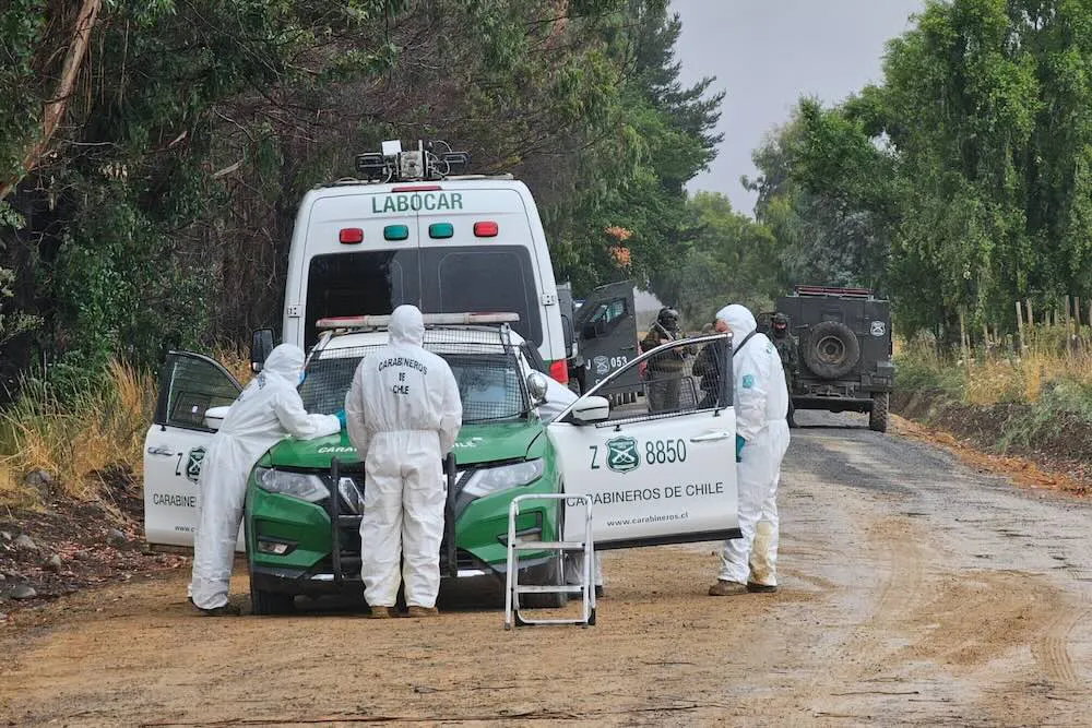 Peritajes a vehiculo policial emboscado en Victoria