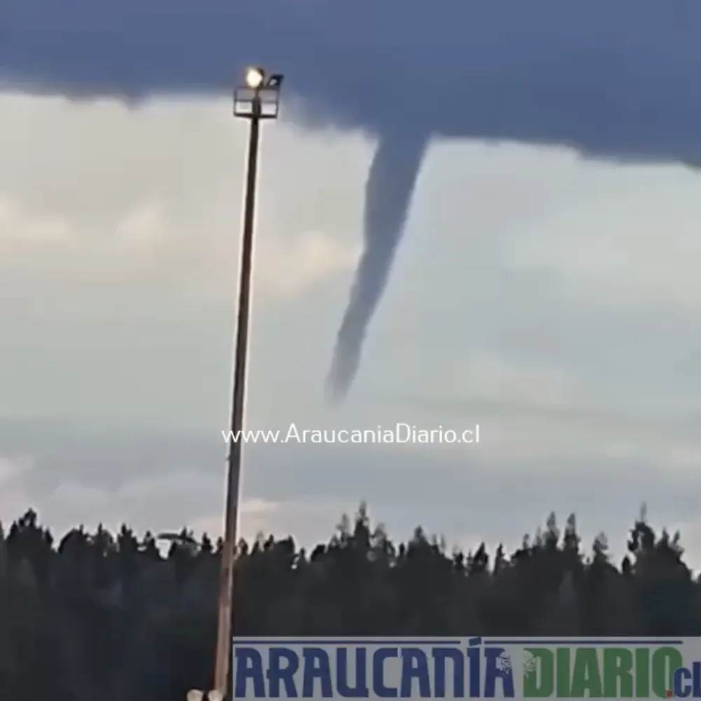 Tornado que no toco piso en Mulchen