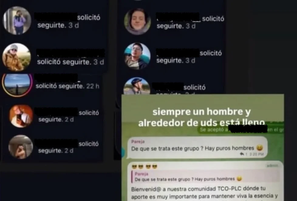 Grupo de Telegram con imagenes de mujeres sin autorizacion