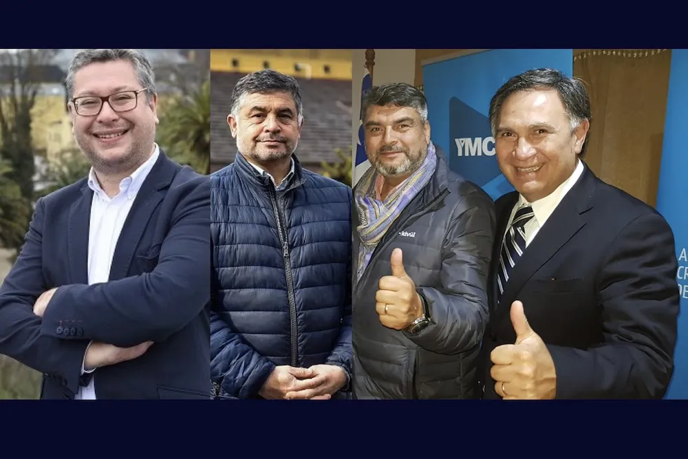 Alcaldes Roberto Neira y Mario Gonzalez - Miguel Angel Contreras y Miguel Mellado