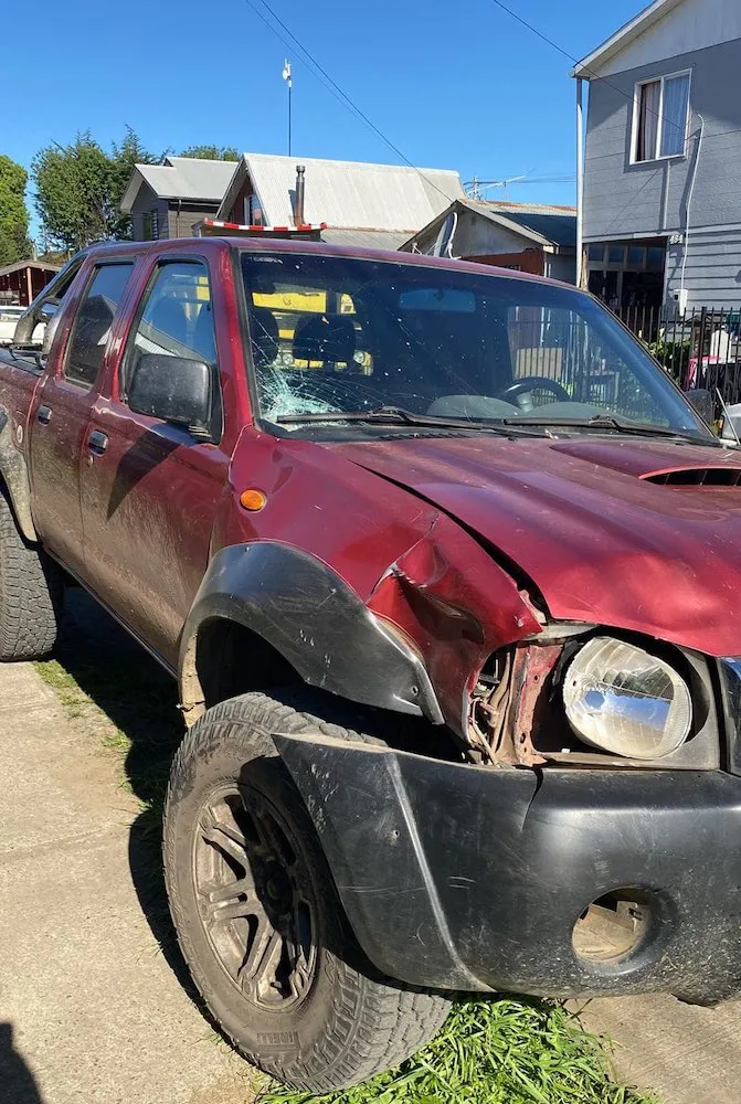 Camioneta atropello Huichahue