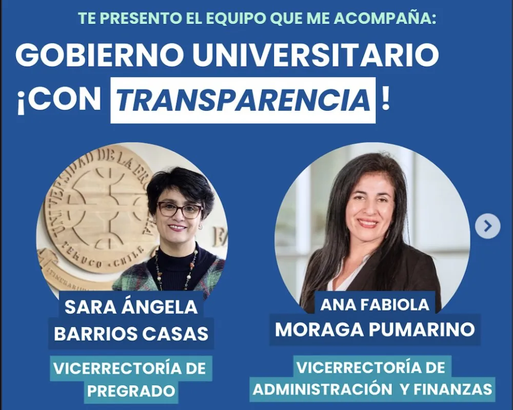 Nuevos directivos presenta candidato a rector de la UFRO