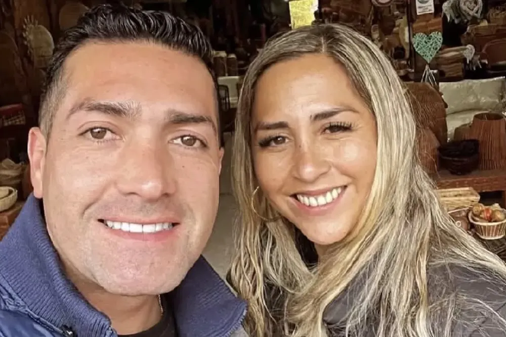 Teniente Robert Ruiz y Maria Jose Henriquez - fotografia cedida a Radio BioBio