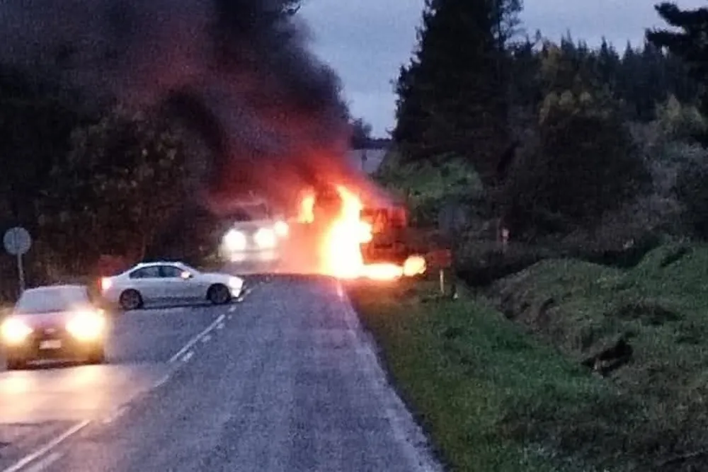 Atentado a camiones en Collipulli 1 de agosto 2025