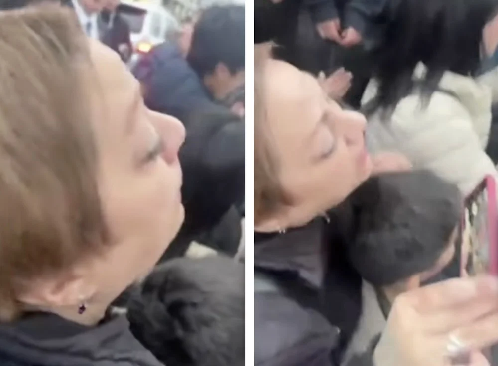 Mujer discute con el Presidente Kast en Villarrica