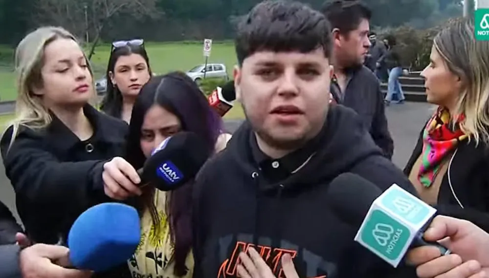 Hijo mujer que sustrajo a bebe del Hospital de Temuco - captura de video