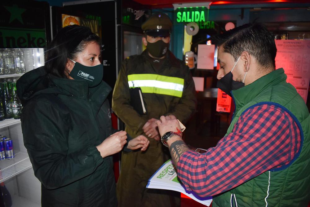 Fiscalización de pubs y locales nocturnos.