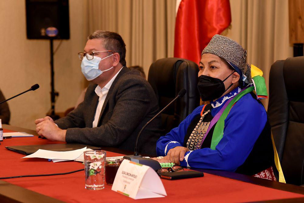 Elisa Loncón encabeza primer conversatorio entre alcaldes y constituyentes de La Araucanía