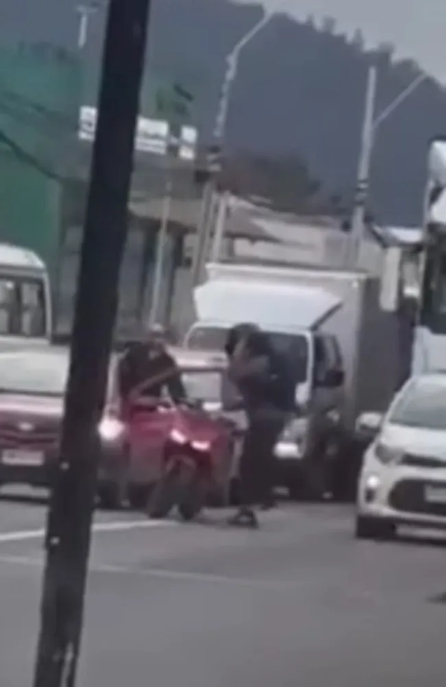 Altercado entre conductores