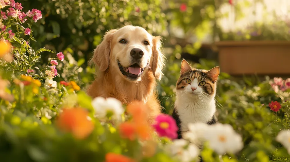 vista-de-gatos-y-perros-mostrando-amistad
