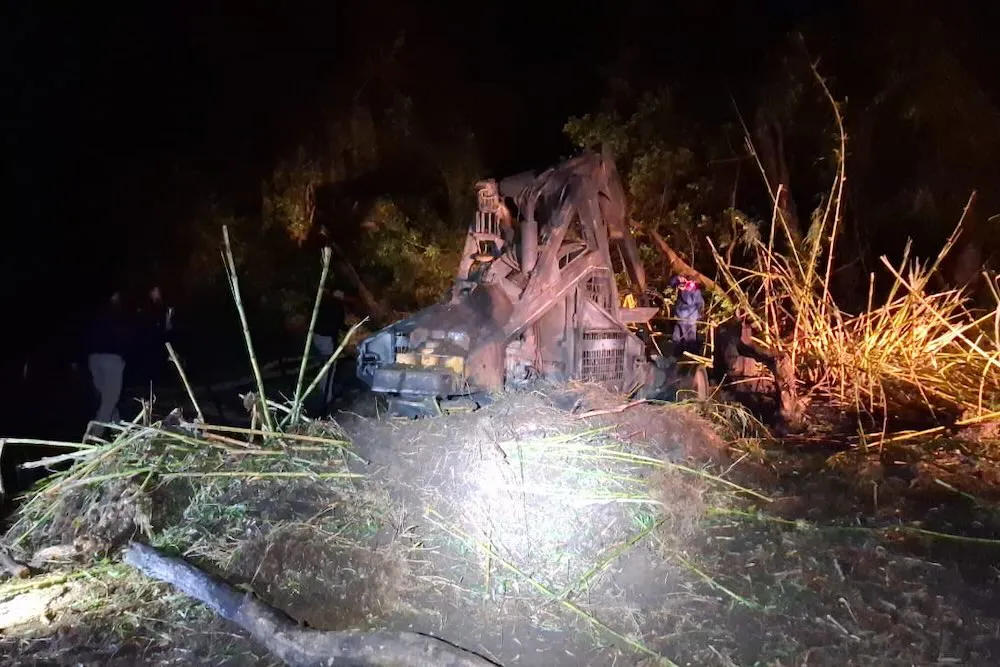 Atentado en Lautaro - trineumatico destruido