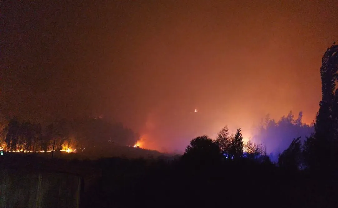 Incendio en Colonia Manuel Rodriguez -  Angol