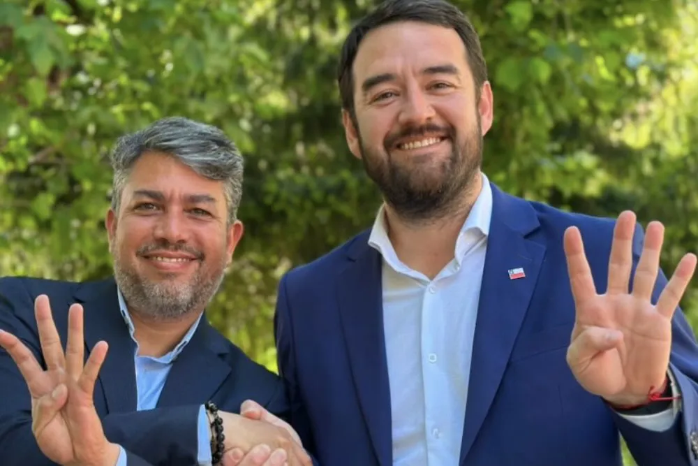 Pablo Diaz con Luciano Rivas