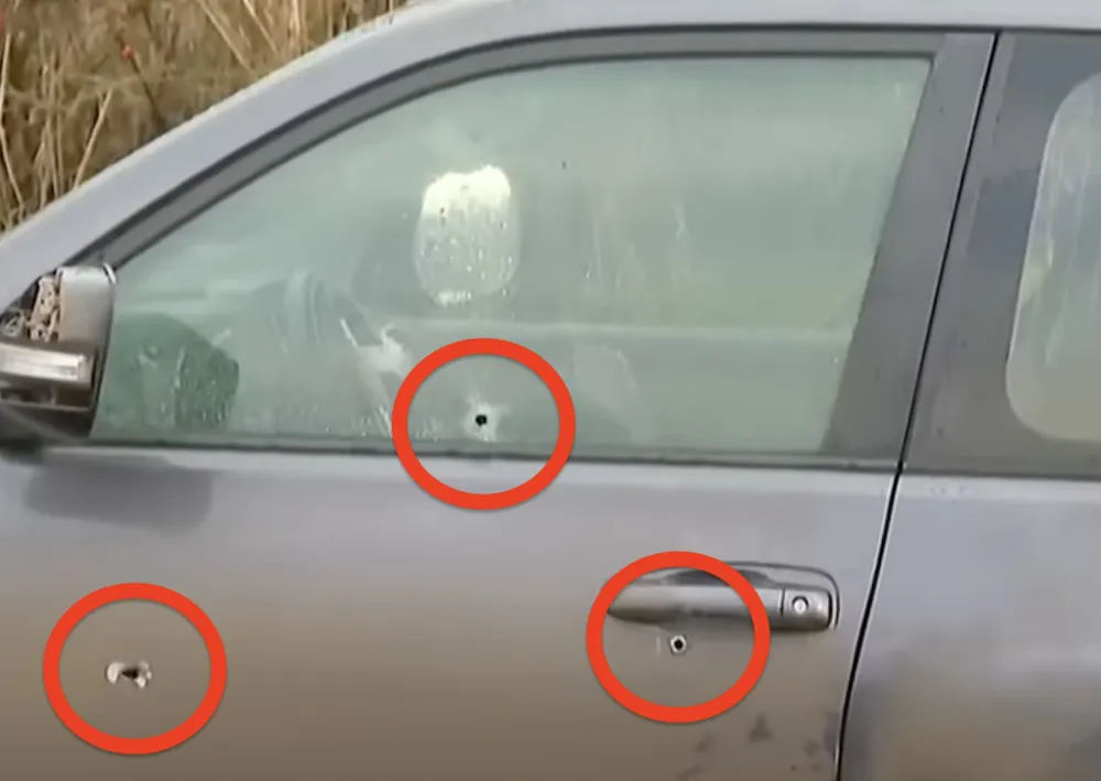 Jeep Land Cruiser Prado robado y baleado